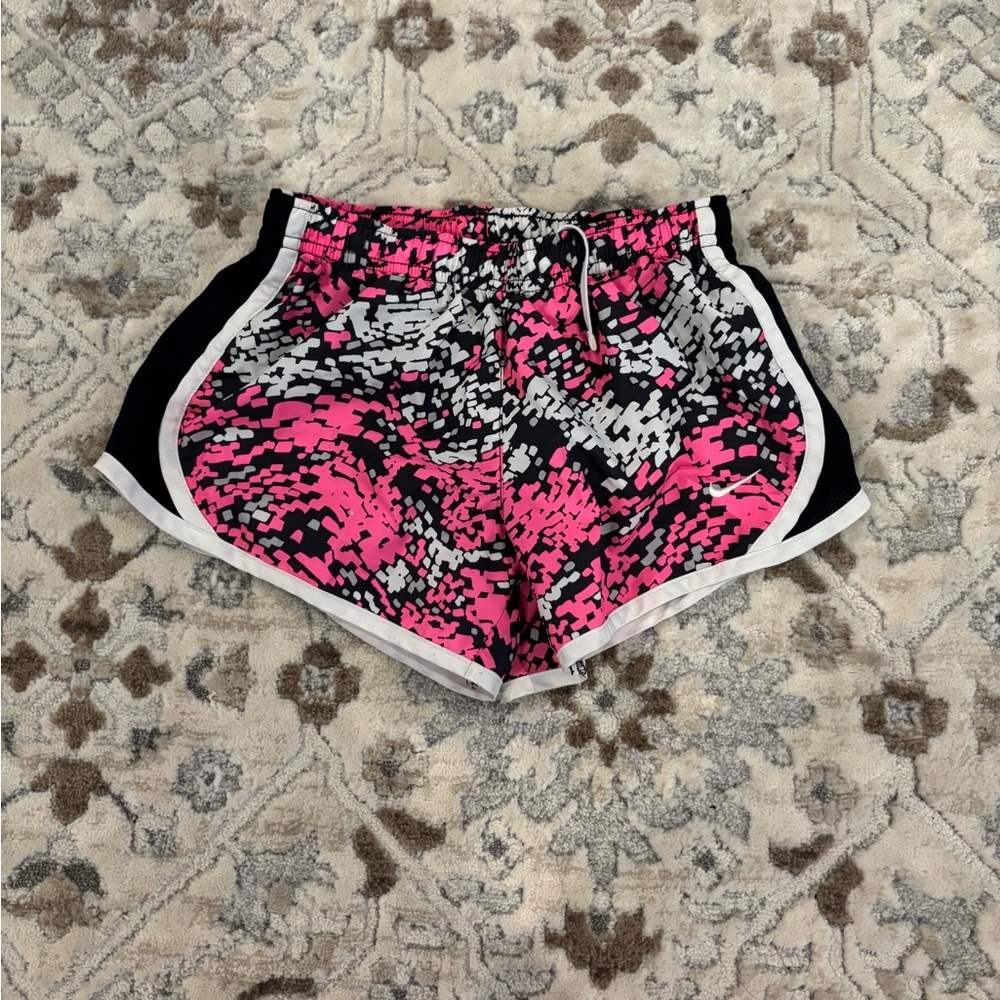 Girl’s Pink and Black Athletic Shorts